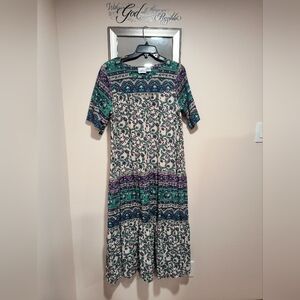 Vermont country Store Floral Multicolor Muumuu Dress with Pockets